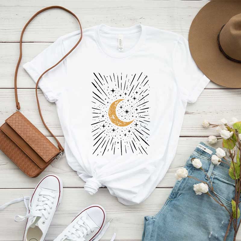 Comfort Colors Boho Moon Celestial T-Shirt