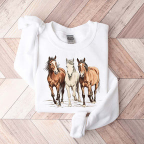 Cute Western Horses Sweatshirt