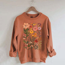 Colorful Wildflower Nursery Botanical Sweatshirt