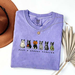 Spooky Boston Terrier Halloween T-Shirt