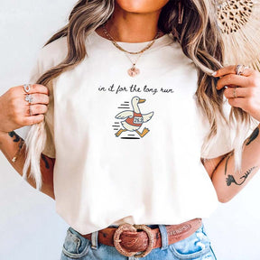 Funny Goose Marathon Runner T-Shirt