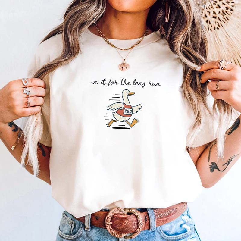 Funny Goose Marathon Runner T-Shirt