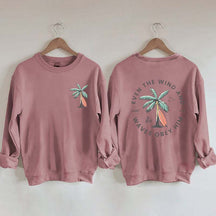 Beachy Backprint Bible Verse Sweatshirt