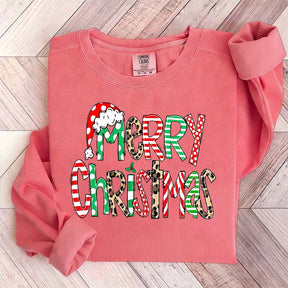 Womens Merry Christmas Cute Sweatshirt
