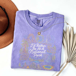 National Park Adventure Camping Girl T-Shirt