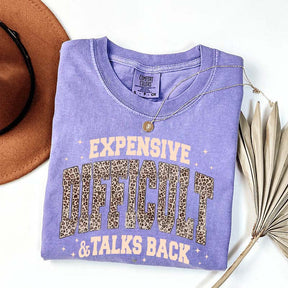 Expensive Difficult & Talks Back Leopard Print T-Shirt