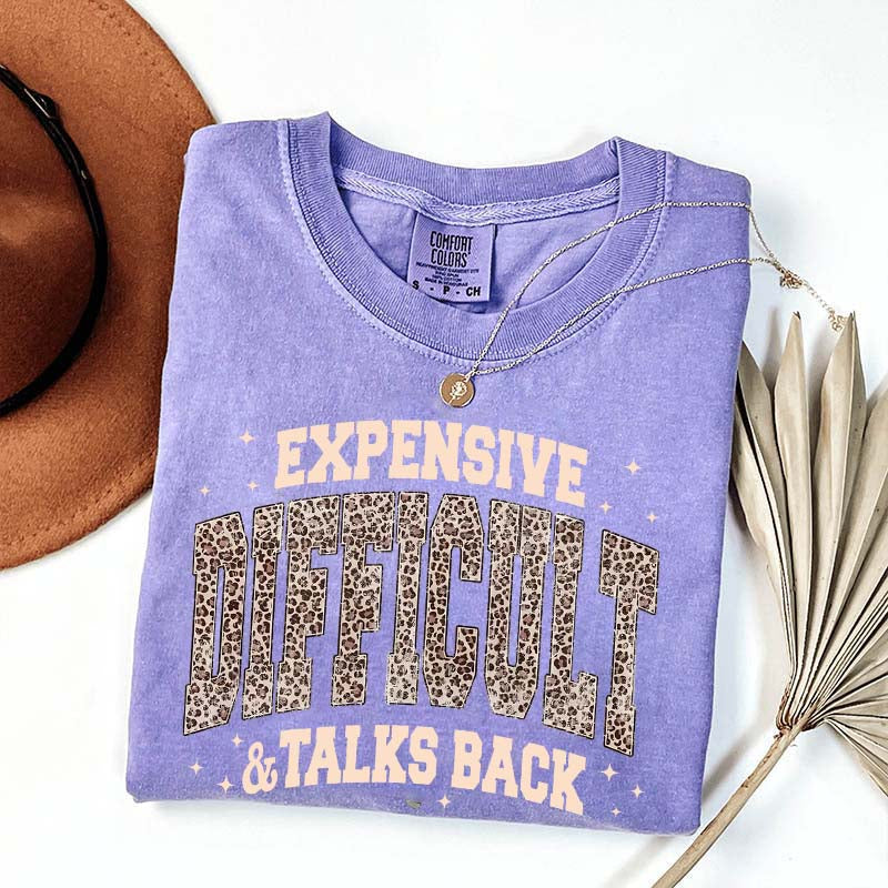 Expensive Difficult & Talks Back Leopard Print T-Shirt