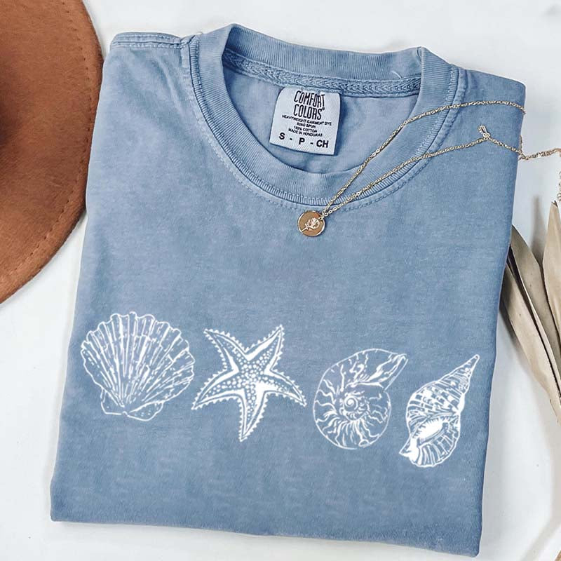 Seashell Coastal Aesthetic T-Shirt