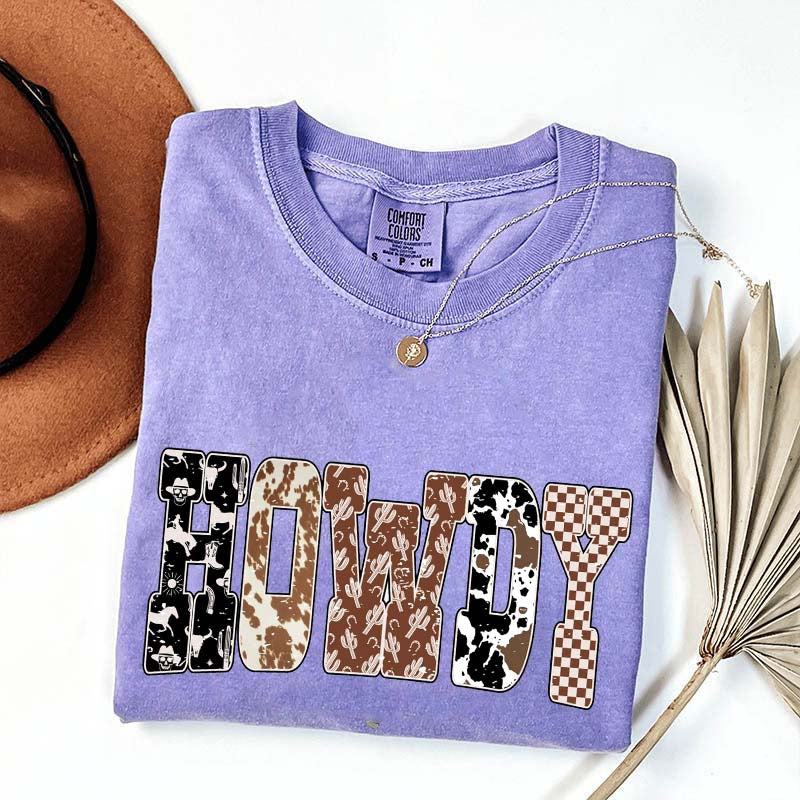 Comfort Colors Howdy Cowgirl Cute T-Shirt