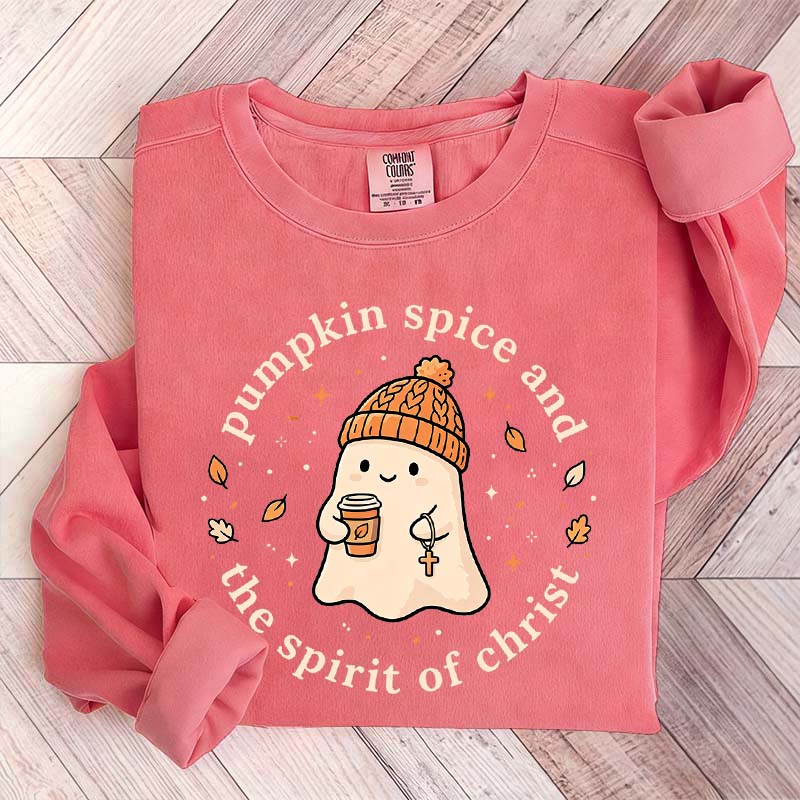 Faith Based Pumpkin Spice Coffee Ghost Sweatshirt