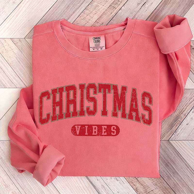 Retro Christmas Vibes Gift Sweatshirt