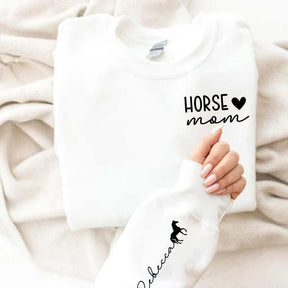 Custom Horse Rider Mom Sweatshirt