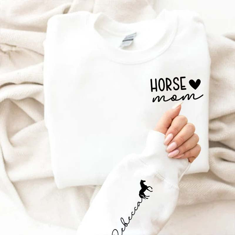 Custom Horse Rider Mom Sweatshirt