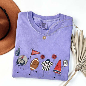 Team Matching Football Doodle T-Shirt