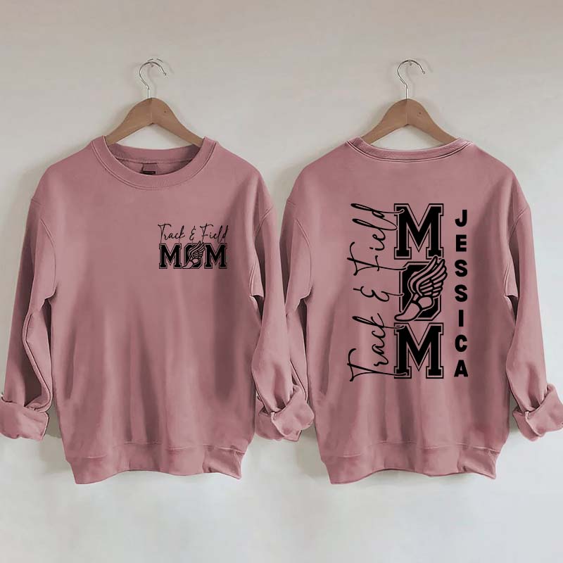 Custom Track and Field Mom Sweatshirt