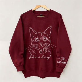 Personalized Pet Photo Dog Cat Sweatshirt