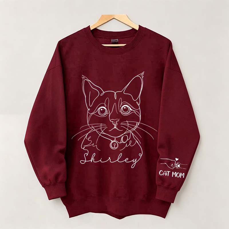 Personalized Pet Photo Dog Cat Sweatshirt