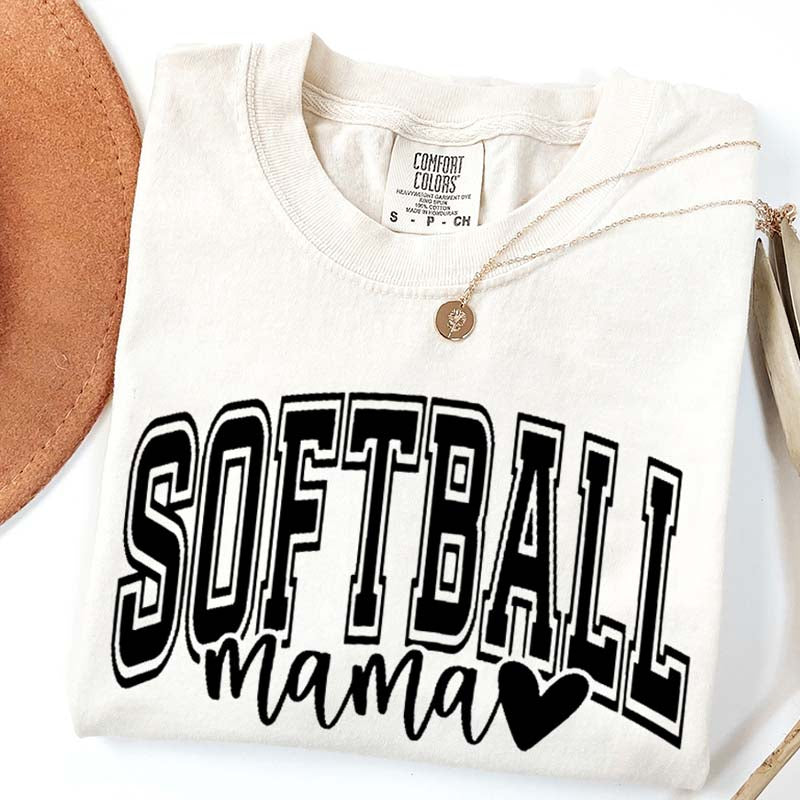 Softball Mama Comfort Color T-Shirt