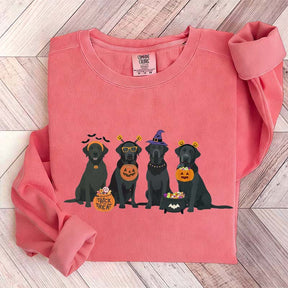 Halloween Black Lab Fall Dog Sweatshirt