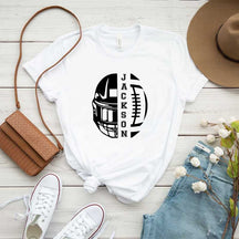 Personalized Football Mom T-Shirt
