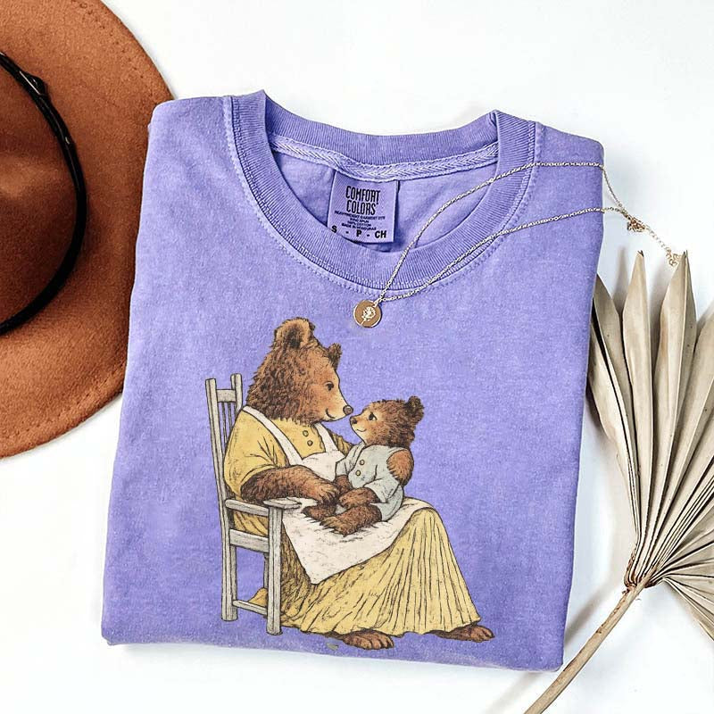 Vintage Storybook Bear Cub T-Shirt