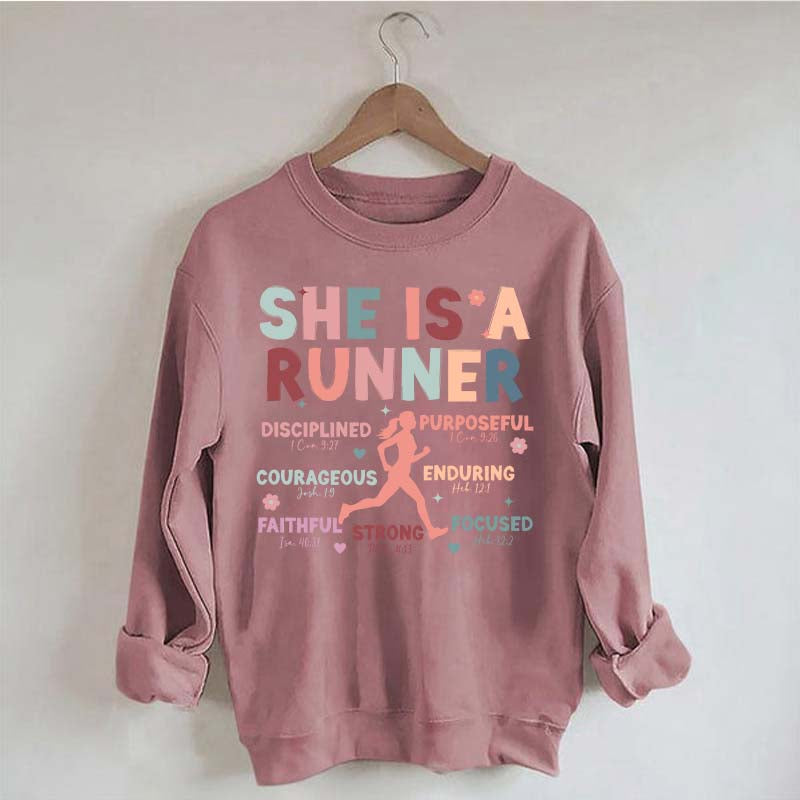 Half Marathon Running Religous Sweatshirt