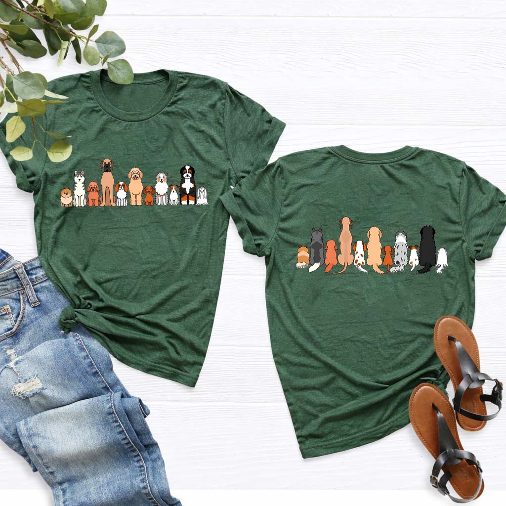 Vintage Retro Dog Breeds Funny T-Shirt