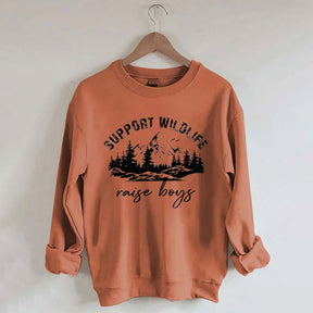 Support Wildlife Raise Boys Sweatshirt