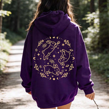 Bunny Rabbits Starlight Triplets Celestial Hoodie
