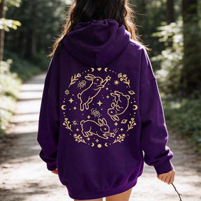 Bunny Rabbits Starlight Triplets Celestial Hoodie
