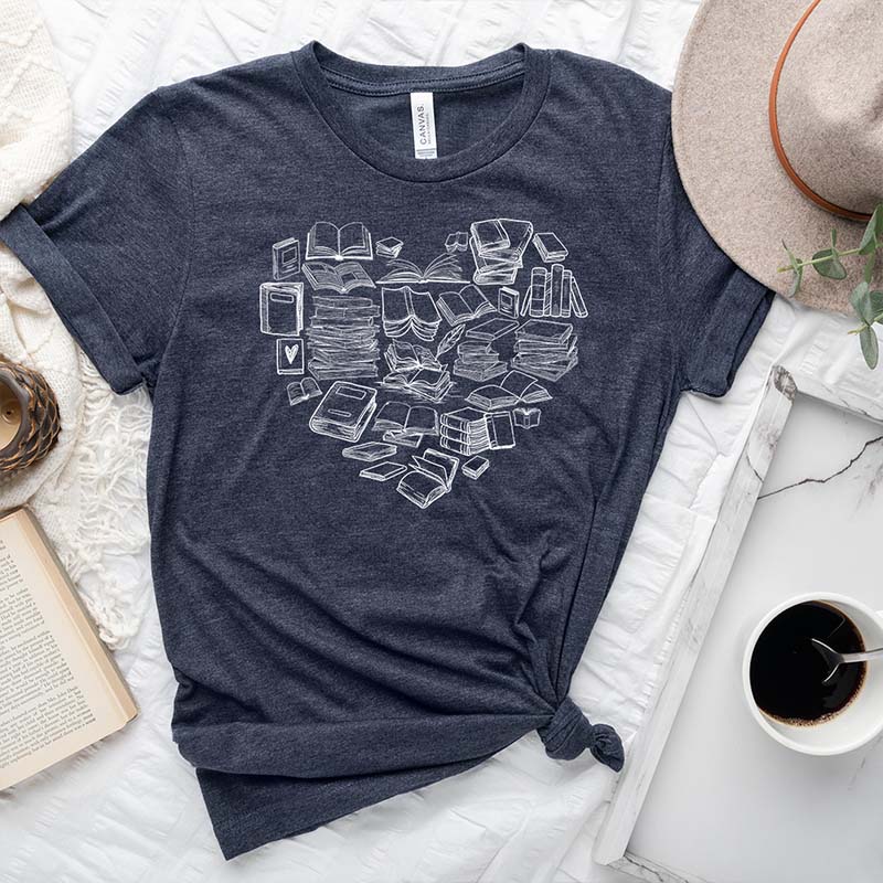 Book Heart T-Shirt
