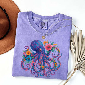 Octopus Floral T-Shirt