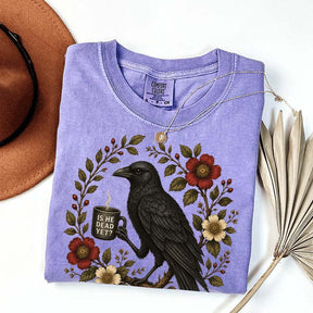 Is He Dead Yet Black Crow T-Shirt