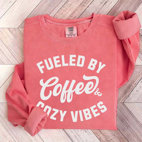Fueled By Coffee and Cozy Vibes Giftful Fall Sweatshirt