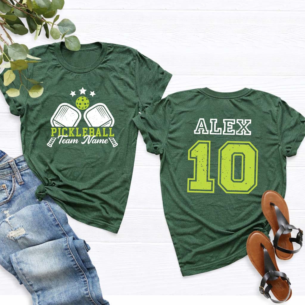 Custom Name and Player Number Pickleball T-Shirt