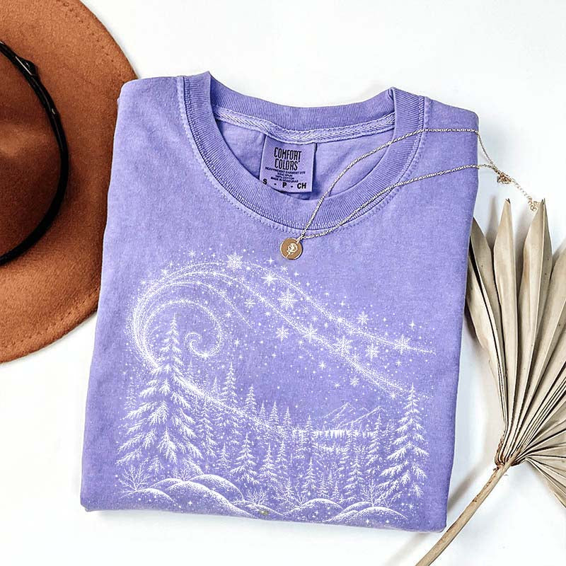 Vintage Winter Forest Comfort Colors T-Shirt