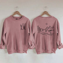 Minimalist Ski Design Sweatshirt