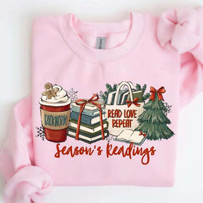 Season's Readings Christmas Book Lover Sweatshirt