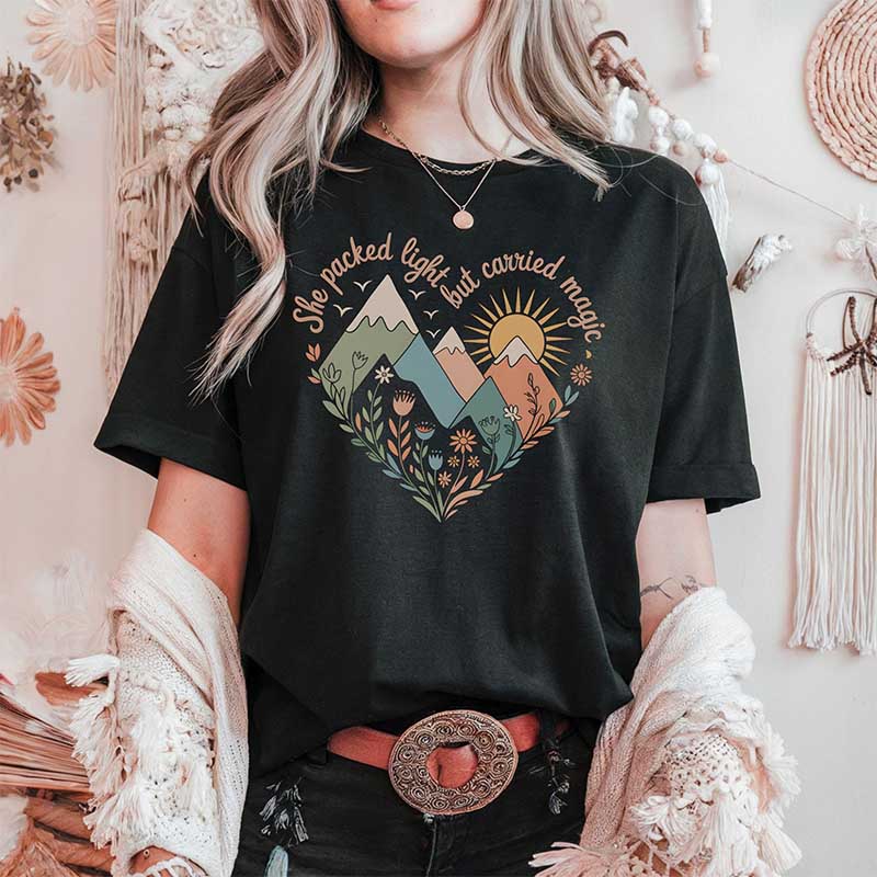 Hiking Wildflower Outdoorsy T-Shirt