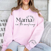 Personalized Infertility IVF Strong Mama Sweatshirt