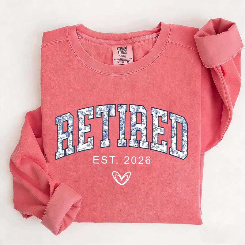Floral Retired Est 2026 Sweatshirt