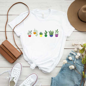 Gender Neutral Cute Rainbow Plant T-Shirt