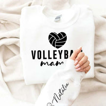 Personalized Sleeve Name Volleyball Sweatshirt