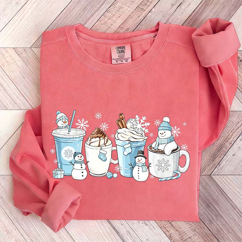 Winter Coffee Cups Sweatshirt