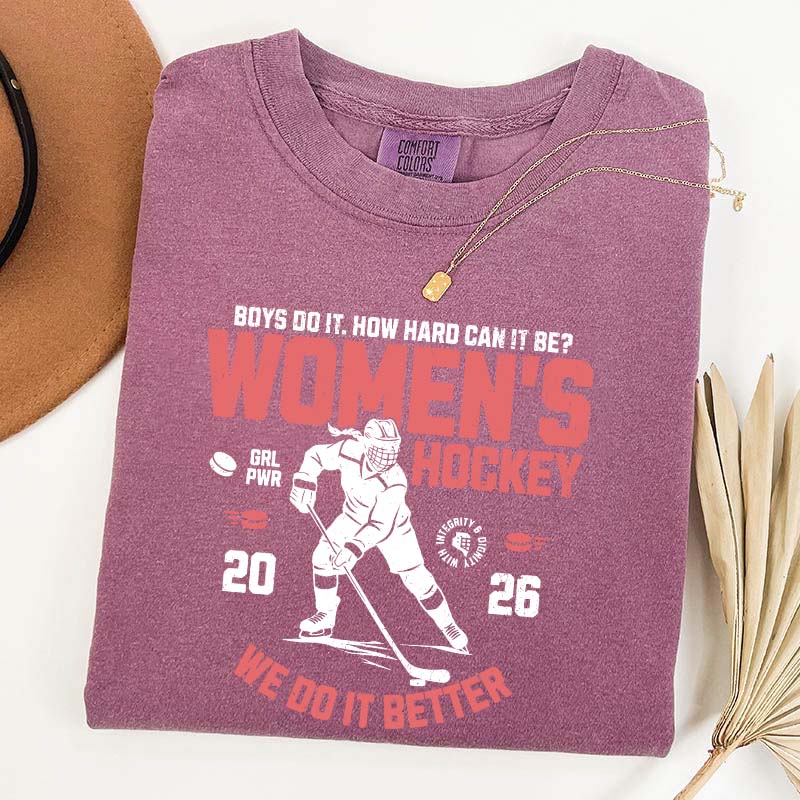 Hockey Lover Merch Feminist T-Shirt