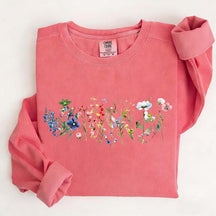Cottagecore Spring Floral Graphic Sweatshirt