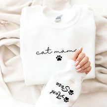 Personalized Cat Mama Sweatshirt