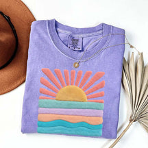 Trendy Aesthetic Sun Printed T-Shirt