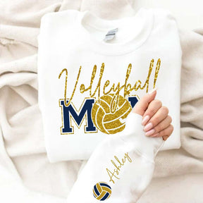 Custom Volleyball Mom Printed Sweatshirt
