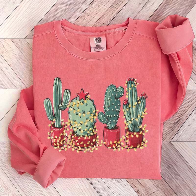 Christmas Cactus Cute Sweatshirt